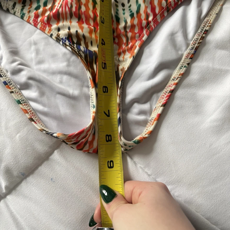 Parte inferior de bikini Voda Swim para mujer talla grande naranja verano playa hecha en EE. UU. Foto 4 de 4