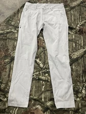 Bylt Basics Everyday Pant 2.0 Stretch Size MEDIUM x 29 Gray Zip H67