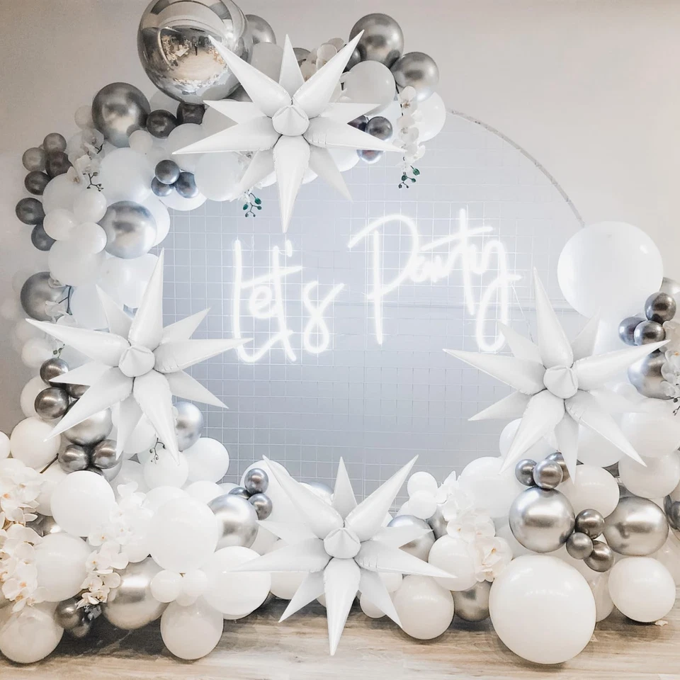 72 Piezas Globos Estrella Lámina para Cumpleaños, Boda, Graduación, Decoración Halloween Foto 2 de 4