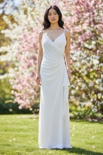 Vintage Rampage Beaded Angel Fairy Long Dress Small White V-Neck Evening Prom