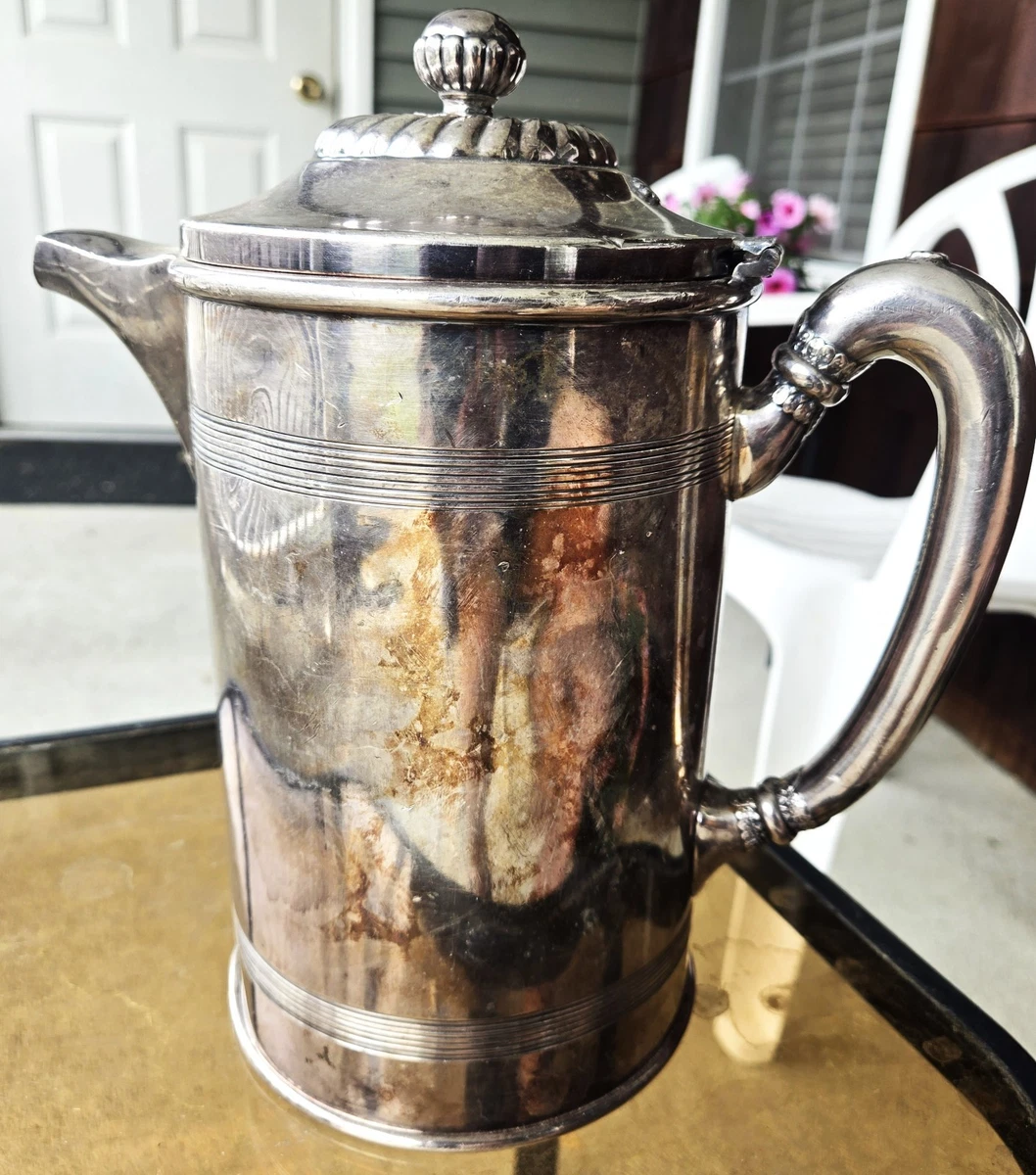 Reed & Barton 1850-1899 Antique US Silver-Plated Teapots, Coffee