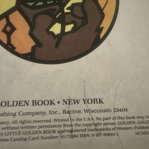 Disney’s Beauty And The Beast - A Little Golden Book - Vintage 1991 - Picture 10 of 11
