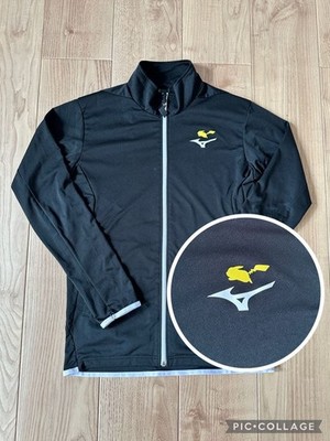 Pokemon Center x Mizuno Pikachu Warm-Up Jacket L Black Quick Dry