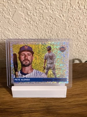 2025 Topps Chrome Platinum Pete Alonso Rose Mini-Diamond Refractor /150