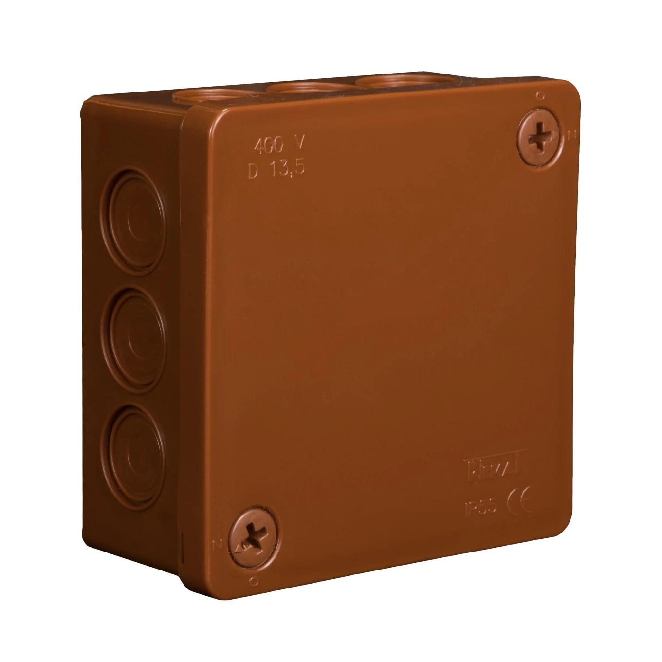 n/t can airtight empty 86x86x40mm IP55 Brown VP 61.132