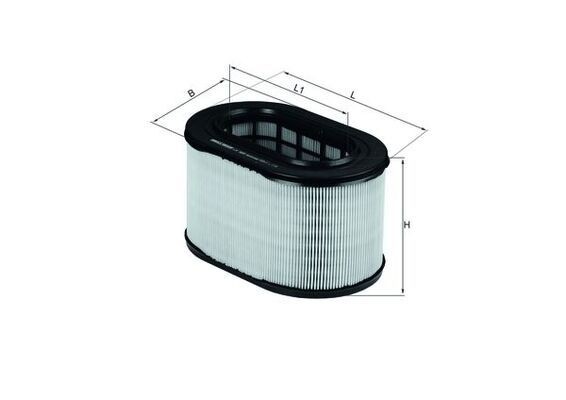Luftfilter Mahle LX 669 FüR Mitsubishi-image