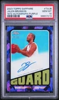 2023 TOPPS CHROME SAPPHIRE EDITION 1972 AUTO PURPLE JALEN BRUNSON 4/10 PSA 10