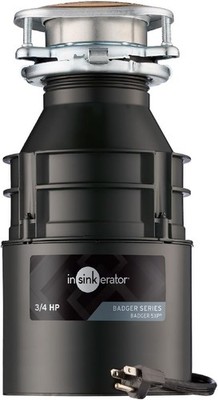 InSinkErator Badger 5XP Garbage Disposal 3/4 HP w/ Power Cord Continuous Feed