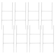 8 Pack Heavy Duty Metal H-Stakes H Frame Wire Stakes, 17.4'' x 7'' Yard Sign ...
