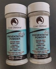 2 Coat Defense Daily Preventative Powder for Horses Non-Toxic 8oz
