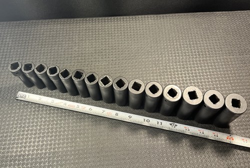 15 Piece Snap-On 1/2” Drive 6pt Flank Drive Metric DEEP Sockets SET 10mm-24mm - Picture 20 of 20