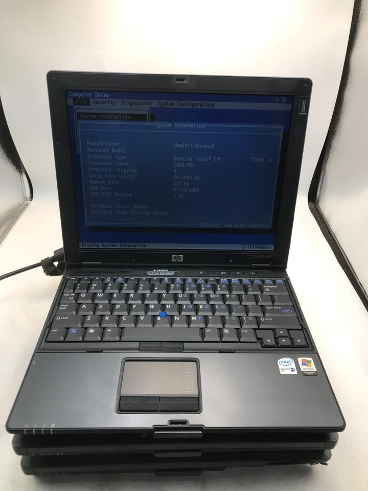 LOT OF 10 HP Compaq nc4400 Core 2 Duo 12" VARIOUS DAMAGES/ALL BOOT BIOS-MZ - Image 2 of 4