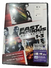 Fast & Furious Collection 1-3 Sealed DVD Movie Set w/ Hours of Bonus Features