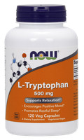 NOW Foods L-Tryptophan (L-Tryptophan) 500 Mg - 120 Vegane Kapseln