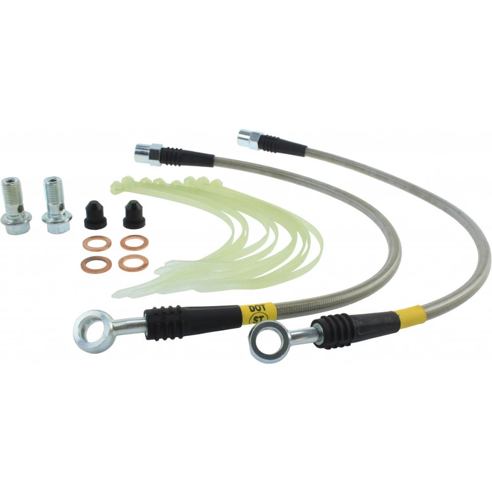 StopTech For Audi 100/100 Quattro 1992-1994 Brake Line Kit Stainless Steel-Front - Image 2 of 4