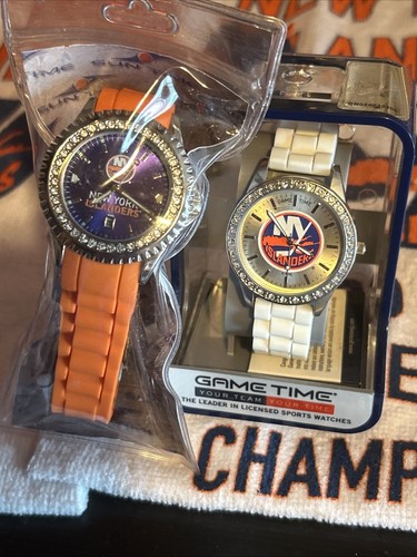 Game Time New York NHL Islanders Hockey 2 Ladies Watches