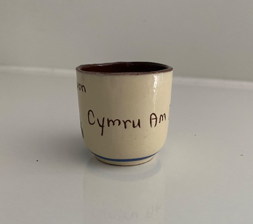 Vintage TORQUAY Motto Ware CAERNAVON EGG CUP Cymru Am Byth Wales for Ever - Picture 3 of 7