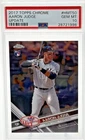 2017 Topps Chrome Update Aaron Judge RC #HMT50 PSA 10 BEAUTIFUL