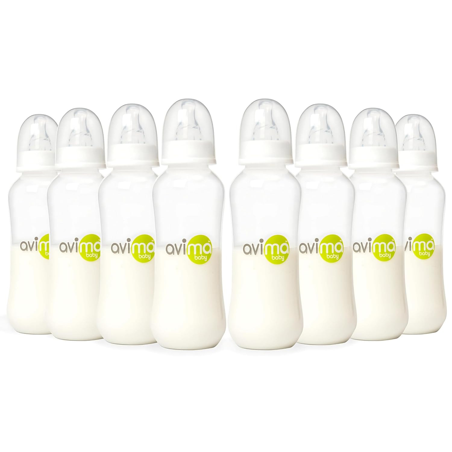 Set de Biberones Anticolicos de 10 oz Incluye Pezones de Flujo Medio