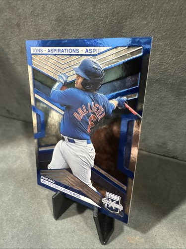 RS29828 2023 Elite Extra Aspirations Blue #123 Moises Ballesteros CUBS RC #/349 - Picture 3 of 5