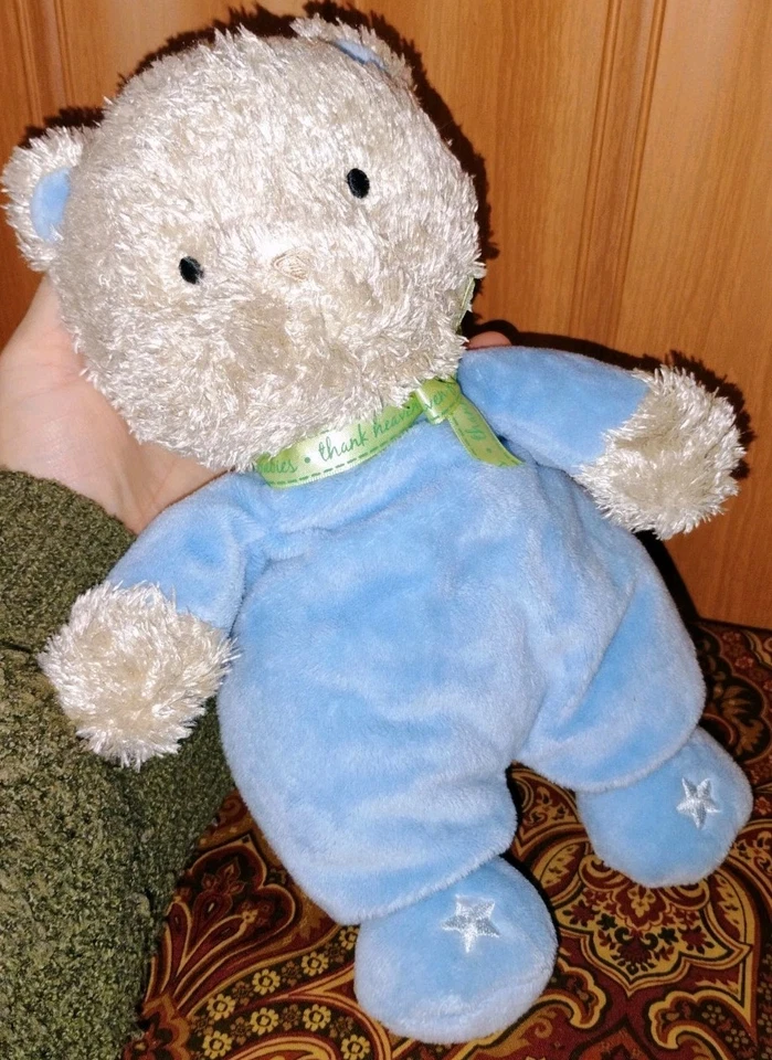 Juguete de peluche infantil Thank Heaven for Babies Blue Bear 10" Carter's Child Mine (F Foto 3 de 4