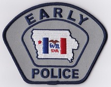 Early Police Iowa IA Police Patch