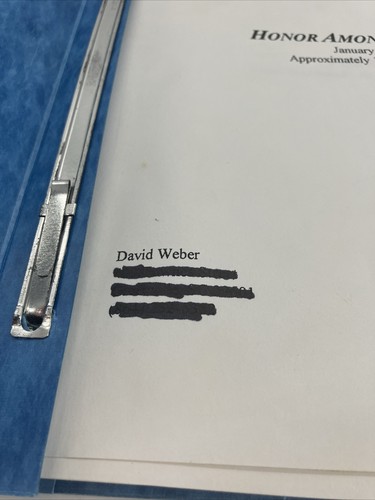 Honor Among Enemies (Honor Harrington #6) David Weber Unseen January 1996 Draft - Picture 2 of 20