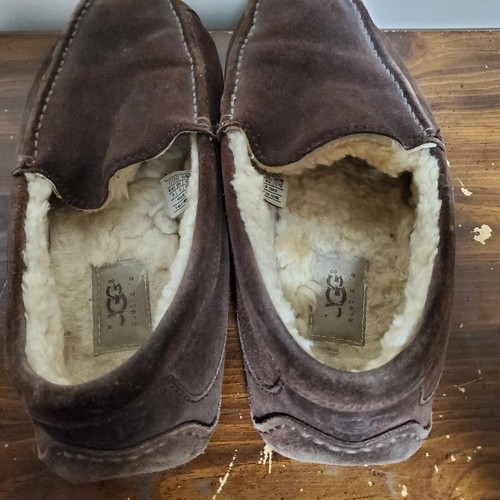 UGG Australia Ascot Suede Men’s Slipper In Espresso Size 9 - Picture 4 of 8