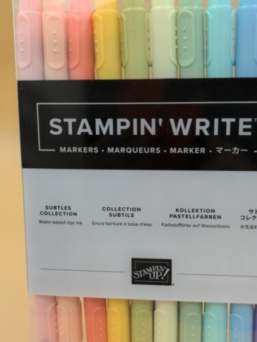 Stampin Scrivi Collezione Sottili Marcatori Inchiostro Colorante a Base Acqua Stampin Up - Foto 2 di 5