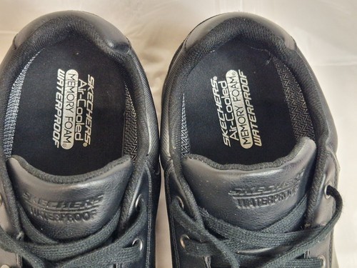Skechers Air-Cooled Memory Foam Waterproof Herren Sneaker Schwarz UK 12 EU 47,5 - Bild 7 von 9
