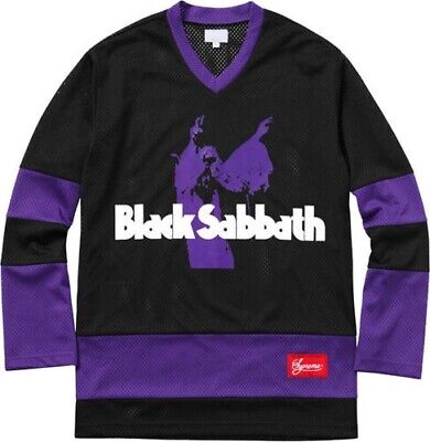 Supreme x Black Sabbath Hockey Jersey, Black/Purp, Sz Large (L), RARE, DS, Ozzy | eBay