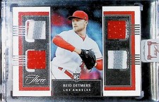 2022 Panini Three and Two Reid Detmers ROOKIE QUAD JERSEY /50