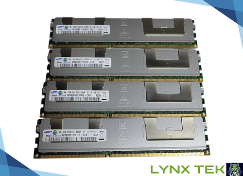 Samsung 16GB (4x 4GB) 4Rx8 PC3-8500R DDR3-1066Mz ECC Server RAM M393B5173FHD-CF8