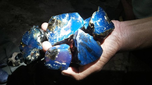 1 TO 20 KG LOT NATURAL UNTREATED HIGH QUALITY ROUGH BLUE AMBER SUMATRA INDONESIA - Picture 5 of 11