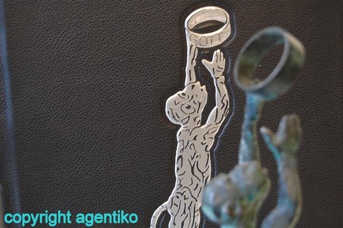 Jörg Immendorff Biblia y Escultura de Bronce Mono con Anillo NP 7.500,00 € * Ex.814/998 - Imagen 2 de 4