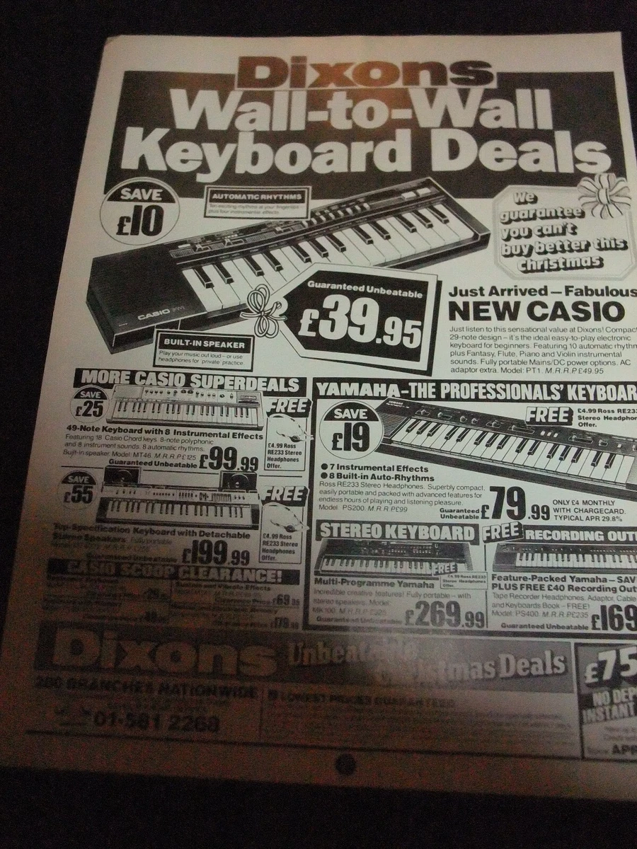 Casio 1980 keyboard sale
