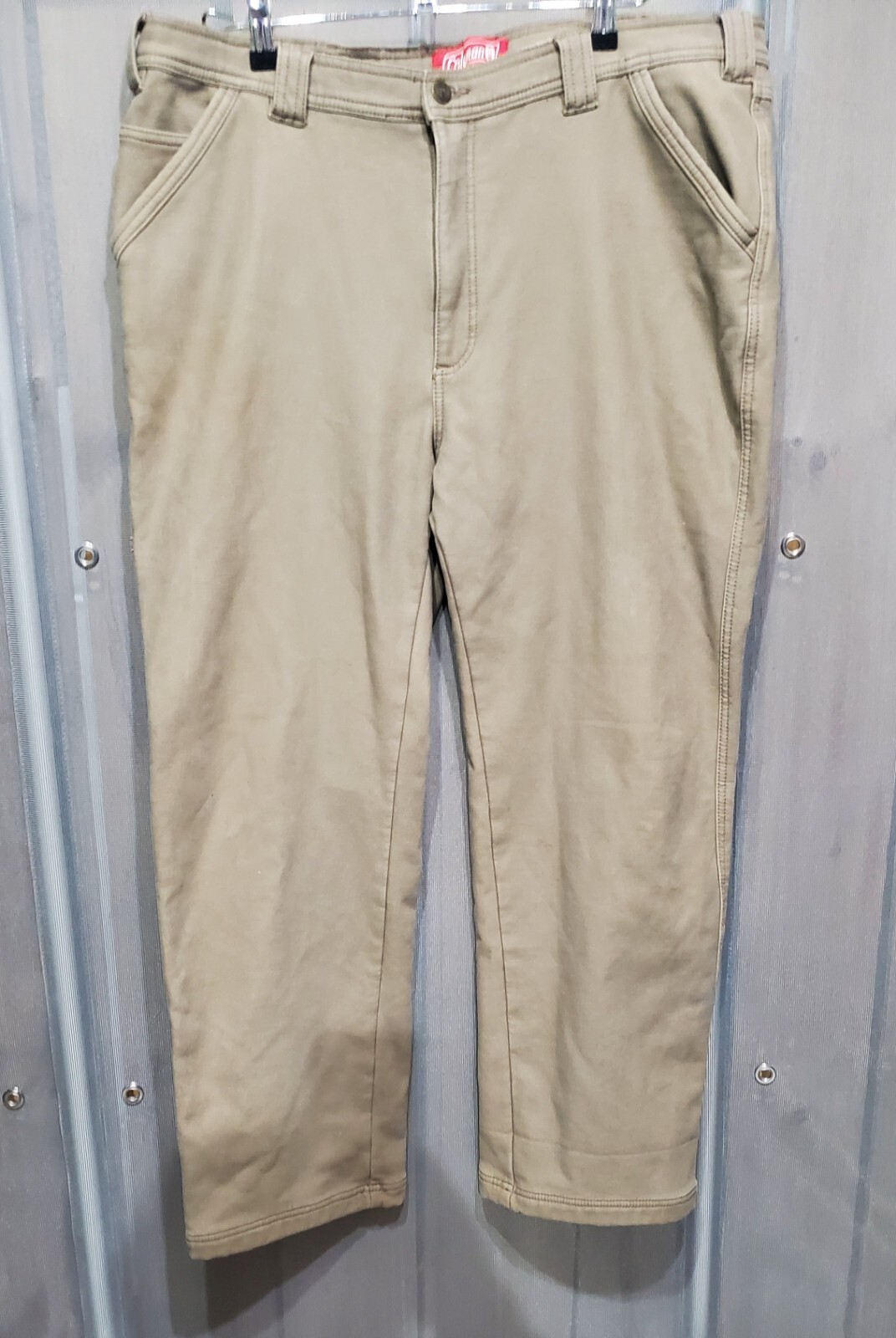 Coleman Insulated Outdoor Tan Camping Working Pants Mens 38 X 30