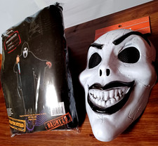 Grim Reaper Hooded Robe Costume plus Mask Adult size Ages 12 