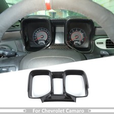 Dashboard Instrument Box Cover Trim Decor For Chevy Camaro 10-15 Carbon Fiber Dashboard Instrument Box Cover Trim Decor For Chevy Camaro 10-15 Carbon Fiber