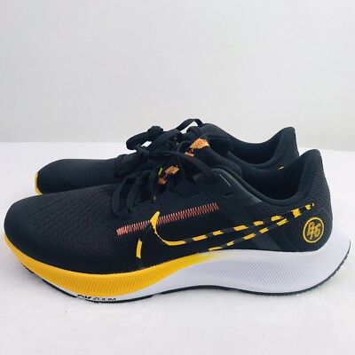 Nike Air Zoom Pegasus 38 BRS Men's Sz Black Yellow Gold White Running  Shoes
