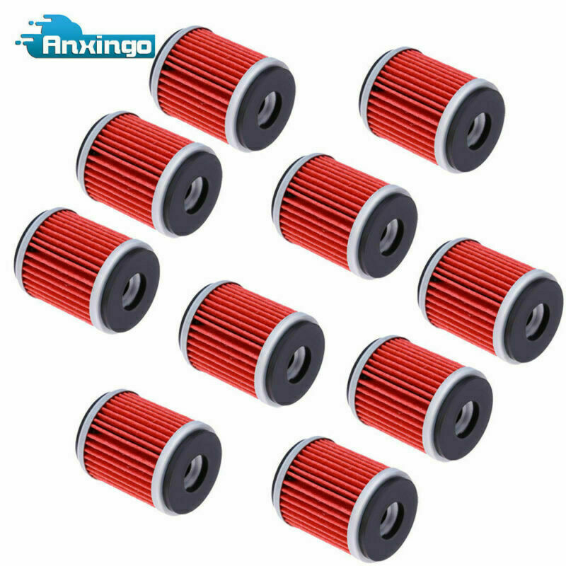10 PCS Oil Filter Filters for Yamaha YZ250 YFZ450 YFZ450R YZ450F
