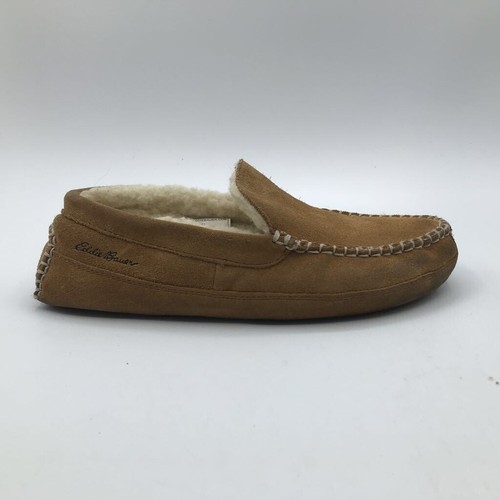 Eddie Bauer Moccasin Slippers Shearling 