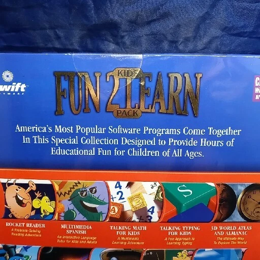 2001 Fun 2 Learn Kids Pack 10 Complete Software Programs by COSMI Windows  - Image 4 of 4