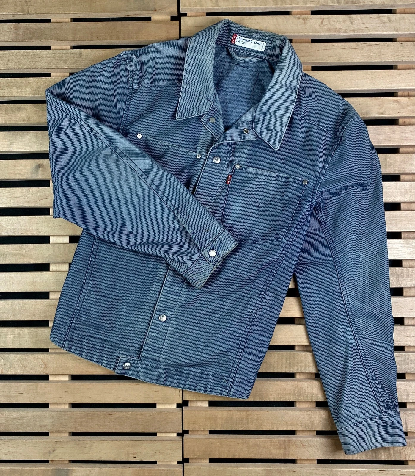 Mens Jeans Denim Levis Jacket Size L