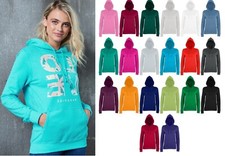 Womens Girlie College Hoodie Ladies Girlie Hoodies Long Sleeve Just Hoods Tops