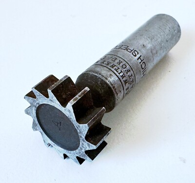 WHITNEY #807 Woodruff Keyseat Cutter 12 Teeth 7/8'' X 1/4'' Wide HSS USA 1/2 Shank