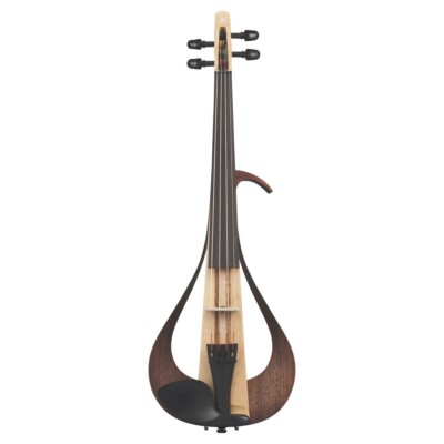 Yamaha YEV104 4-String Natural Electric Violin Maple Walnut High Output Pickup