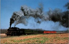 Vintage Railroad Train Locomotive Postcard - New Hope Steam Railway