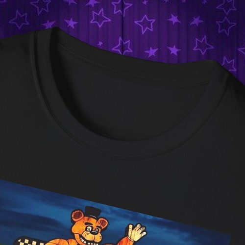 Fnaf Movie Five Nights At Freddy’s Game Foxy Bonnie Unisex Softstyle T-Shirt - Picture 4 of 5