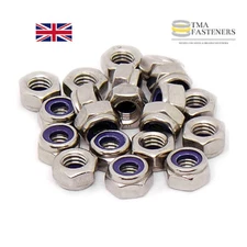 STAINLESS STEEL NYLOC LOCK NUTS 3mm 4mm 5mm 6mm 8mm 10mm Excellent Quality Nuts